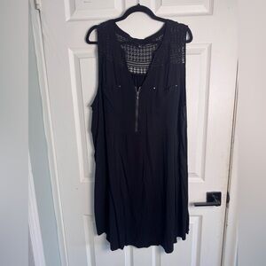 Torrid Black Lace Overlay Top